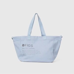 NWT Figs Dusty Blue Canvas Tote
